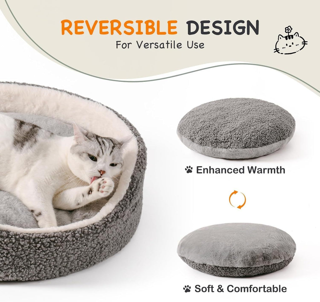 Snuggly Orthopedic Pet Bed – Perfect for small dogs & cats, puupies & kittens