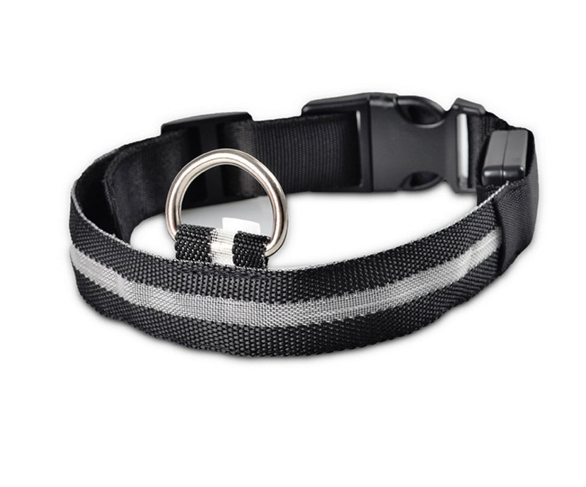 LED Pet Collar – Glow in Dark Safety for Dogs