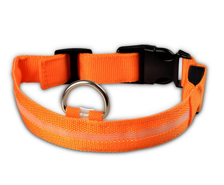 LED Pet Collar – Glow in Dark Safety for Dogs