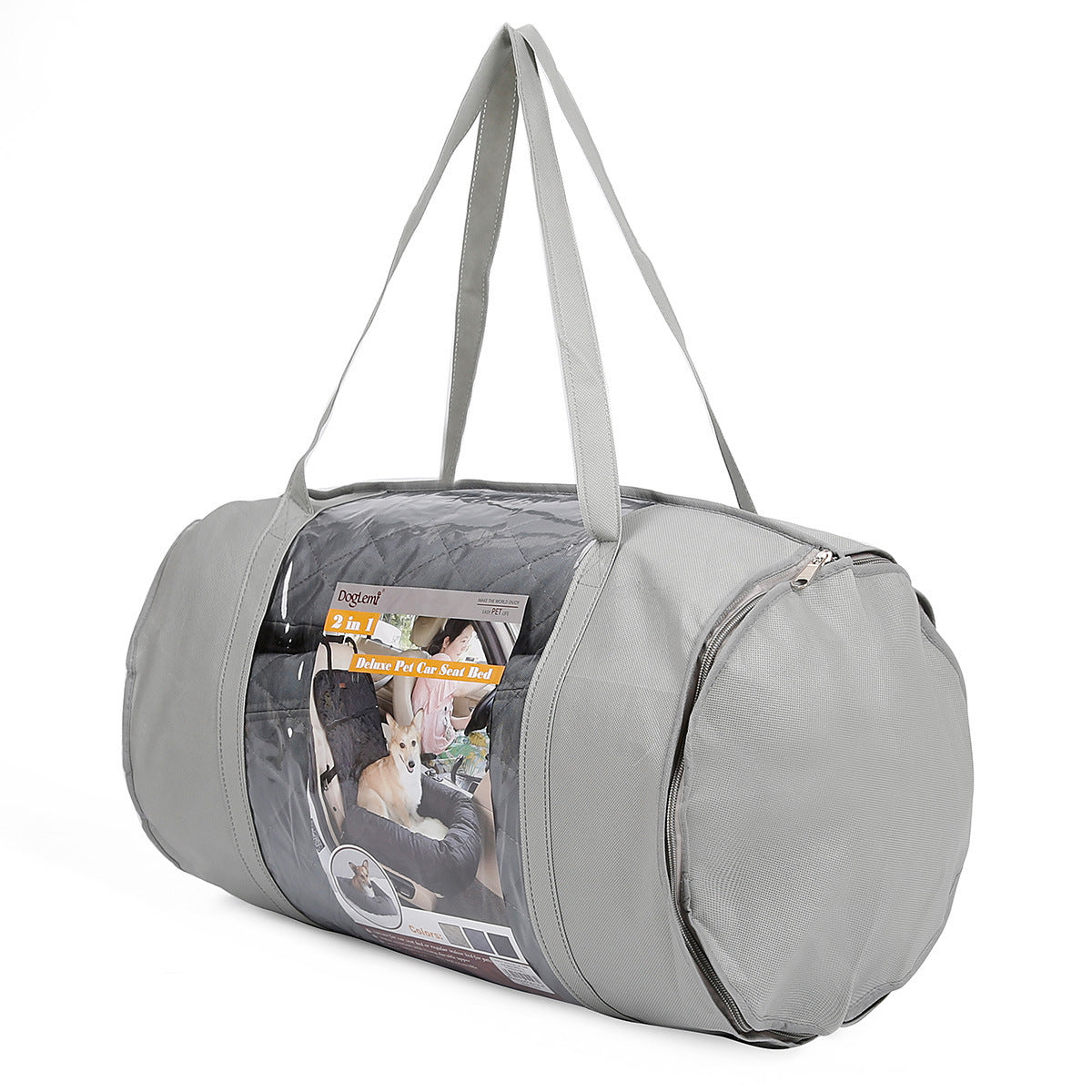2-in-1 Dog Car Seat & Carrier – Comfy Travel Bed