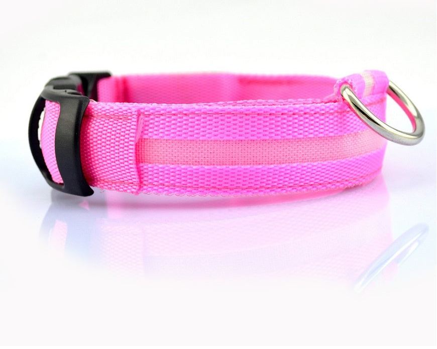LED Pet Collar – Glow in Dark Safety for Dogs