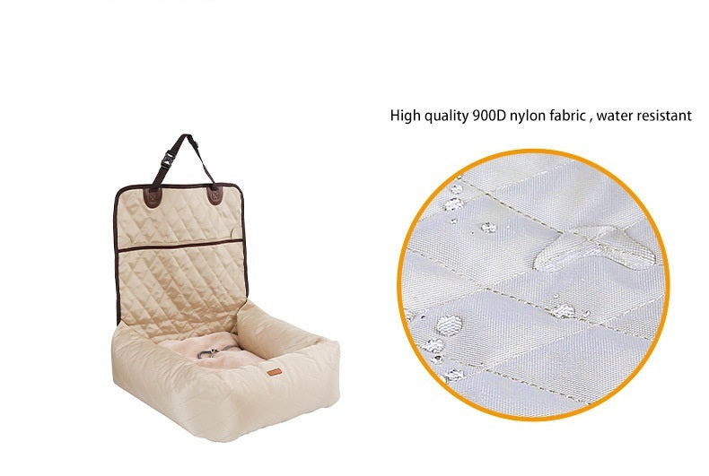2-in-1 Dog Car Seat & Carrier – Comfy Travel Bed