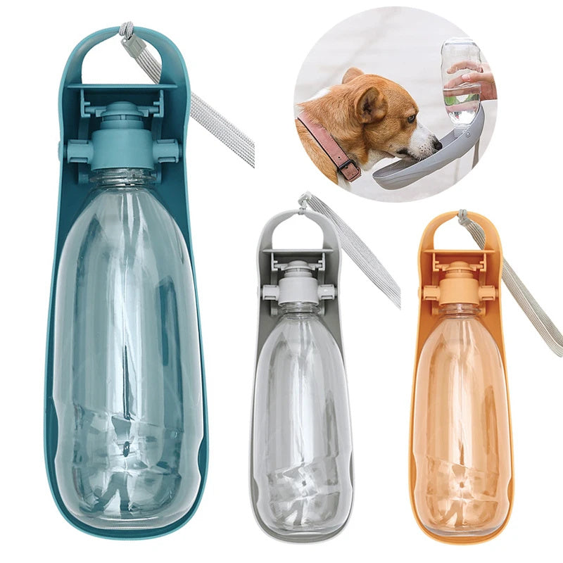 Foldable Pet Water Bottle – Easy Drinking for Dogs on Walks
