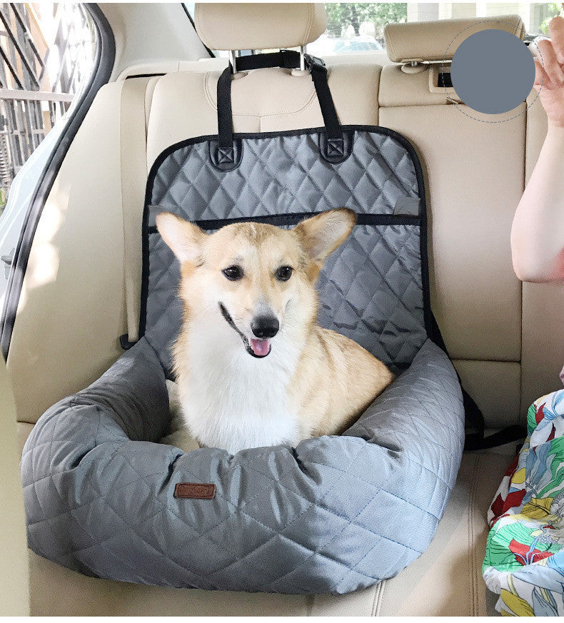 2-in-1 Dog Car Seat & Carrier – Comfy Travel Bed