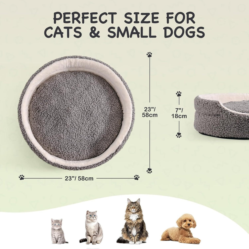 Snuggly Orthopedic Pet Bed – Perfect for small dogs & cats, puupies & kittens