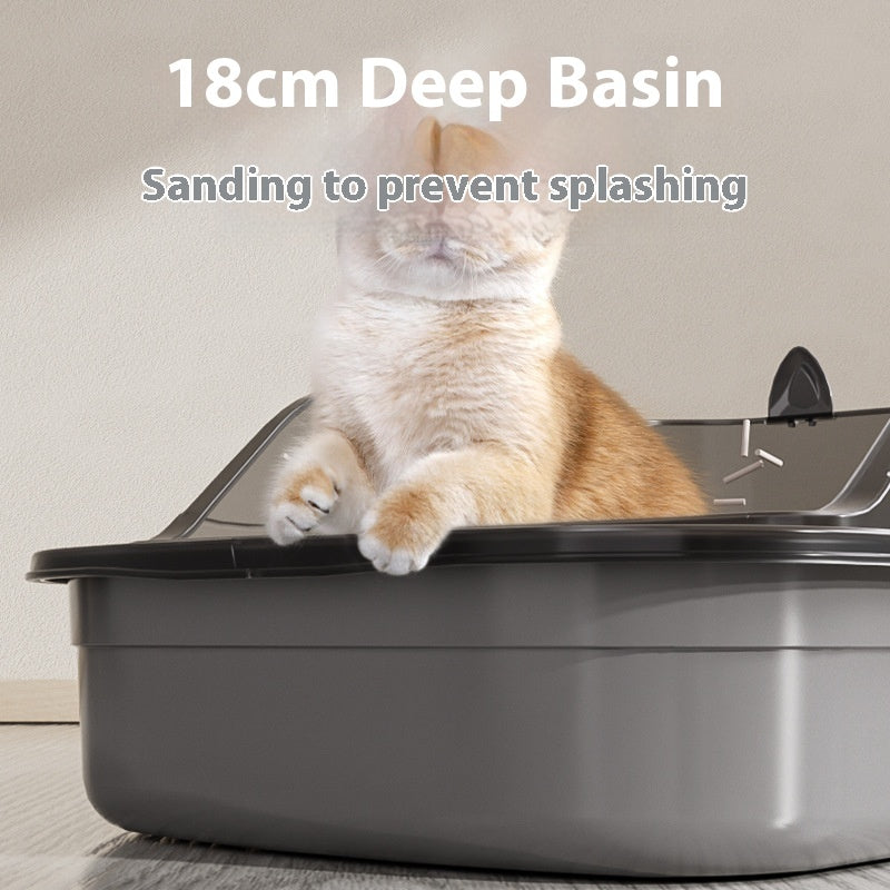 Oversized Litter Box High Fence Anti-splash Cat Toilet Extra Large Cat Supplies Cat Basin Source